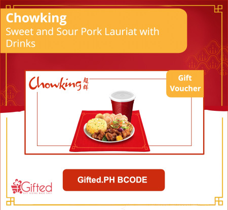 Chowking Sweet n Sour Pork Lauriat with Drink